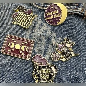 Witchy Enamel Pin Set